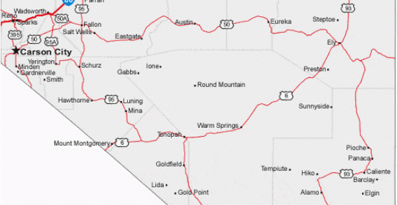 Map Of California and Nevada with Cities Map Of Nevada Cities Nevada Road Map