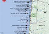 Map Of California and oregon Coast oregon Coast Map Pdf Secretmuseum