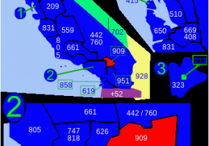 Map Of California area Codes area Code 909 Wikipedia