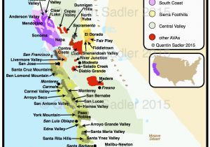 Map Of California Avas California Quentin Sadler S Wine Page