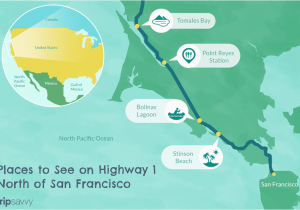 Map Of California Coast Hwy 1 Highway 1 In northern California A Drive You Ll Love