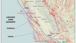 Map Of California Earthquake Fault Lines Us Map Earthquake Fault Lines Fault Lines Awesome Map San andreas