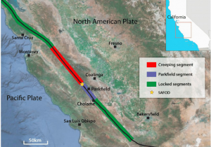 Map Of California Faults Location Map Of the San andreas Fault Saf and Safod Borehole In