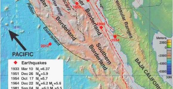 Map Of California Faults Map Of California Usa Elegant California Coast Map Beautiful