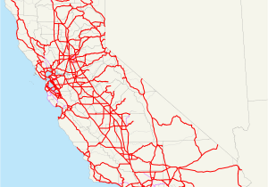Map Of California Freeways and Highways List Of Interstate Highways In California Wikipedia