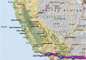 Map Of California Highway 1 I 10 California Map