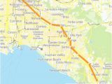 Map Of California Laguna Beach Map Of California Laguna Beach orange County Line Route Time