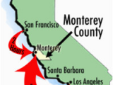 Map Of California Monterey Bay Maps Of Monterey County Travel Information and attractions