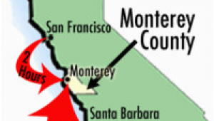 Map Of California Monterey Bay Maps Of Monterey County Travel Information and attractions