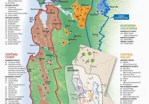 Map Of California Wine Country Regions California S Wine Growing Regions Infographics Pinterest Wine