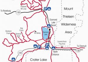 Map Of Campgrounds In oregon Diamond Lake Map Snowmobiles Diamond Lake oregon Travel oregon