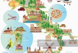 Map Of Campobasso Italy Travel Infographic Travel and Trip Infographic Cartoon Map Of