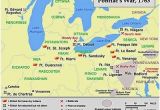 Map Of Canada 1812 A Map Showing A Summary Of Action During Pontiac S War