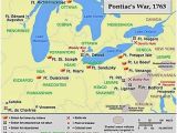 Map Of Canada 1812 A Map Showing A Summary Of Action During Pontiac S War