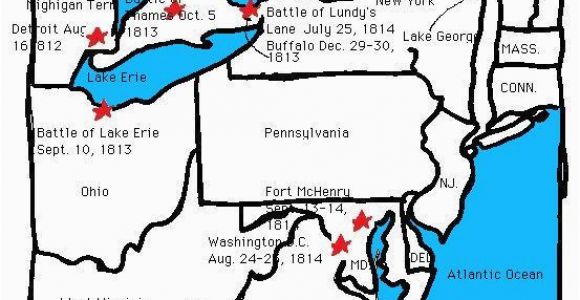 Map Of Canada 1812 the Major Battles Of the War Of 1812 C3 W7 Ss War Of