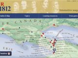 Map Of Canada 1812 War Of 1812 Interactive Website History War Of 1812 War