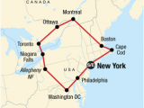 Map Of Canada and New York Canada tours Travel G Adventures