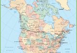 Map Of Canada and Usa with Provinces and States Usa and Canada Map
