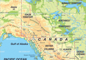 Map Of Canada Banff Karte Von Kanada West Region In Kanada Welt atlas De