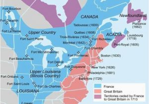 Map Of Canada En Francais 1700s New France Colonial History French Teaching