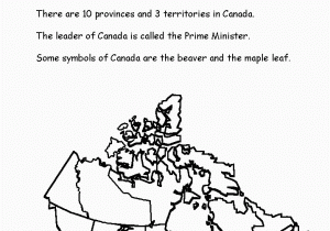 Map Of Canada for Grade 4 Canadian Activities Worksheets On Geography Country