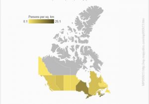 Map Of Canada Population Canada Population Density 2016 Mapystics Maps