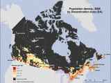 Map Of Canada Population Density why Do 95 Of Canadians Live Very Close to the U S Border Quora