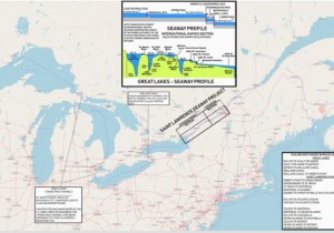 Map Of Canada St Lawrence River Great Lakes Waterway Wikipedia