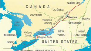 Map Of Canada St Lawrence River Us Map with St Lawrence River