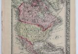 Map Of Canada to Color Details About 1860 Mitchell S Huge Hand Tinted Colored Map