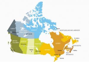 Map Of Canada with Bodies Of Water the Largest and Smallest Canadian Provinces Territories by