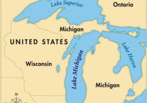 Map Of Canada with Great Lakes Map Of Michigan and Ontario Canada Image Result for Map Of Mi Lakes
