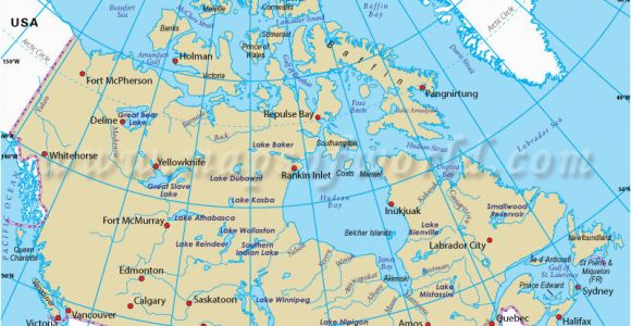 Map Of Canada with Latitude and Longitude Lines Map Of Canada with Latitude and Longitude Download them