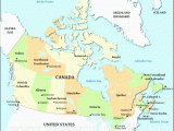 Map Of Canada with Major Cities and Capitals Canada All Types Of Maps