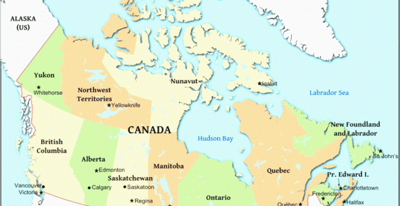 Map Of Canada with Major Cities and Capitals Canada All Types Of Maps