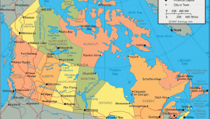Map Of Canada with Rivers and Lakes Canada Map and Satellite Image