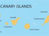 Map Of Canary islands In Relation to Spain Yellow Map Of Canary islands