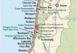 Map Of Cannon Beach oregon Simple oregon Coast Map with towns and Cities oregon Coast In