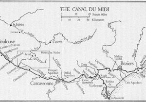 Map Of Carcassonne France Canal Du Midi Wikipedia