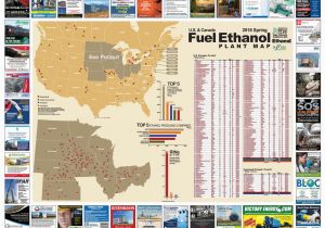 Map Of Caro Michigan Spring 2018 U S and Canada Fuel Ethanol Plant Map by Bbi