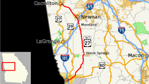 Map Of Carrollton Georgia U S Route 27 Alternate Georgia Wikivividly