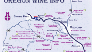 Map Of Cave Junction oregon the oregon Wine Info