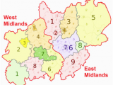 Map Of Central England Counties Midlands Wikipedia