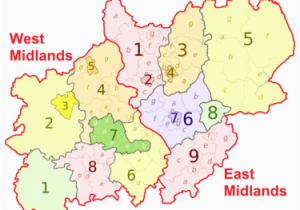Map Of Central England Counties Midlands Wikipedia