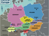 Map Of Central Europe with Cities Central Europe Wikitravel