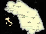 Map Of Central Italy Cities Map Of Cities In the Marche Region Of Central Italy