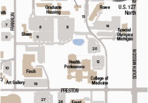 Map Of Central Michigan Central Michigan University Campus Map Compressportnederland