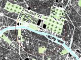Map Of Central Paris France Figure Ground Map Of Le Corbusier S Urban Plan for Paris 1920 S