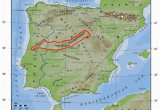 Map Of Central Spain Sistema Central Wikipedia