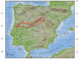 Map Of Central Spain Sistema Central Wikipedia